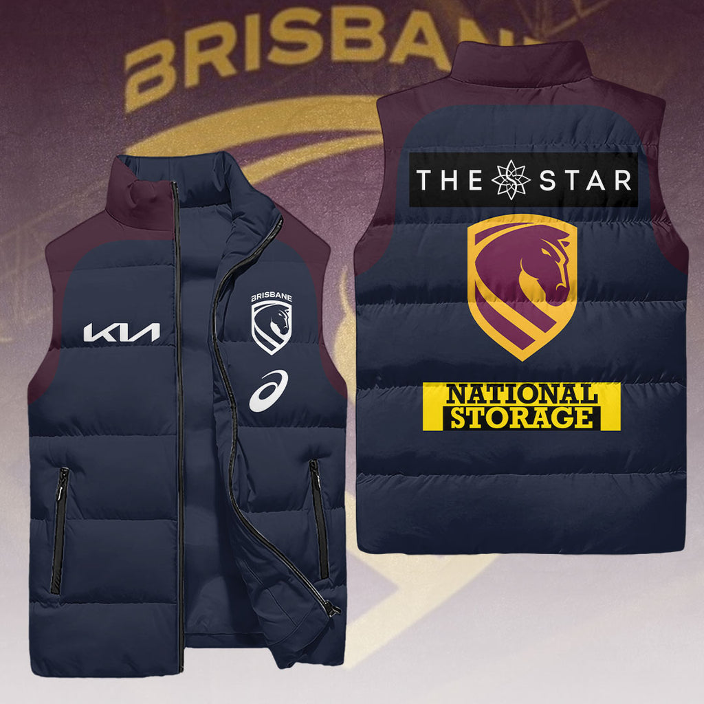 Brisbane Broncos 2026 3D Sleeveless Down Jacket – HOATT14902