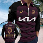Brisbane Broncos 2026 Zip Polo Shirt – HOATT16246