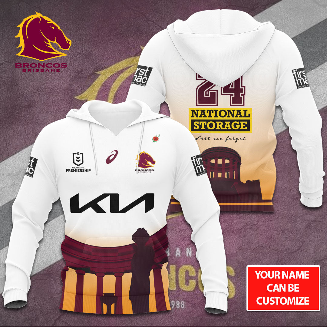 Personalized Brisbane Broncos 3D Apparel – TANTN 6065