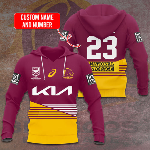 Personalized Brisbane Broncos 3D Apparel – VANDH 475