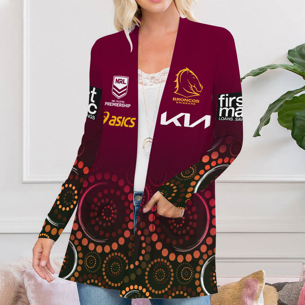 Brisbane Broncos Women's Patch Pocket Cardigan – VANDH 476