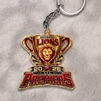 Brisbane Lions 2026 AFL Premiers Custom Shape 2-sided Keychain – HOATT21346