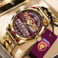 Brisbane Lions 2026 AFL Premiers Alloy Luxury Quartz Watch – TMTHU10083