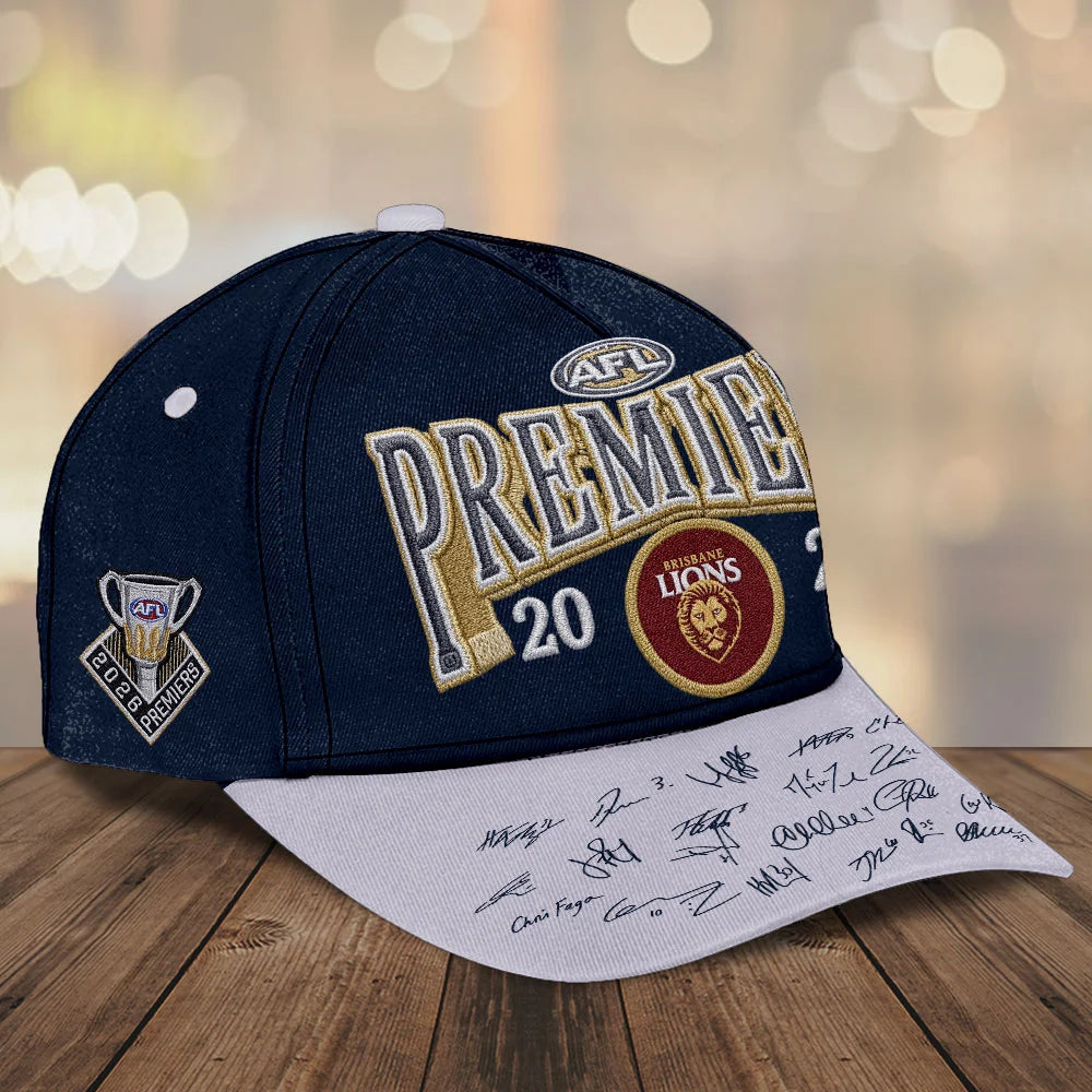 Brisbane Lions 2026 AFL Premiers Classic Cap – TMTHU9601