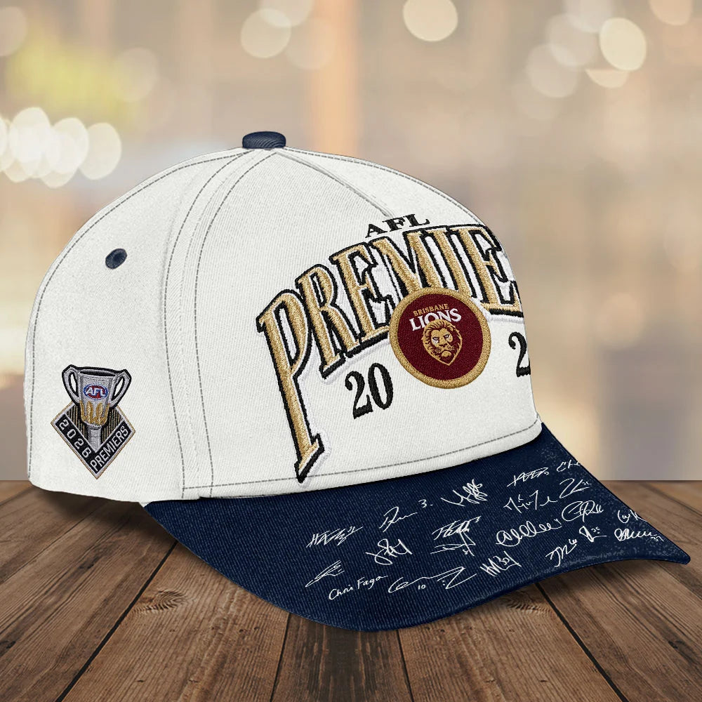 Brisbane Lions 2026 AFL Premiers Classic Cap – TMTHU9660