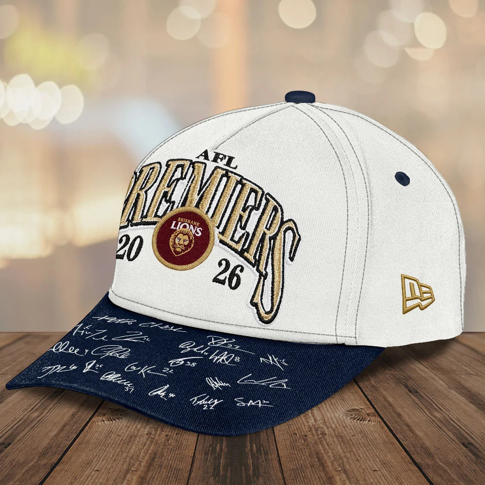 Brisbane Lions 2026 AFL Premiers Classic Cap – TMTHU9660