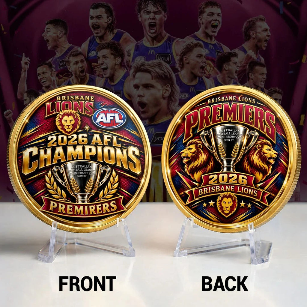 Brisbane Lions 2026 AFL Premiers Commemorative Coin – HOATT21343