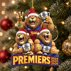 Brisbane Lions 2026 AFL Premiers Custom Shape 2-side Printed Acrylic Ornament – MAITM15274