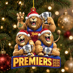 Brisbane Lions 2026 AFL Premiers Custom Shape 2-side Printed Acrylic Ornament – MAITM15274