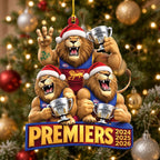 Brisbane Lions 2026 AFL Premiers Custom Shape 2-side Printed Acrylic Ornament – MAITM15274