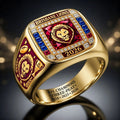 Brisbane Lions 2026 AFL Premiers 3D Engraved Ring – HOATT21327