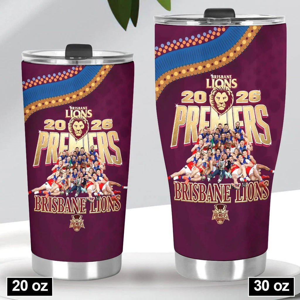 Brisbane Lions 2026 AFL Premiers Tumbler Cup – HOATT21461