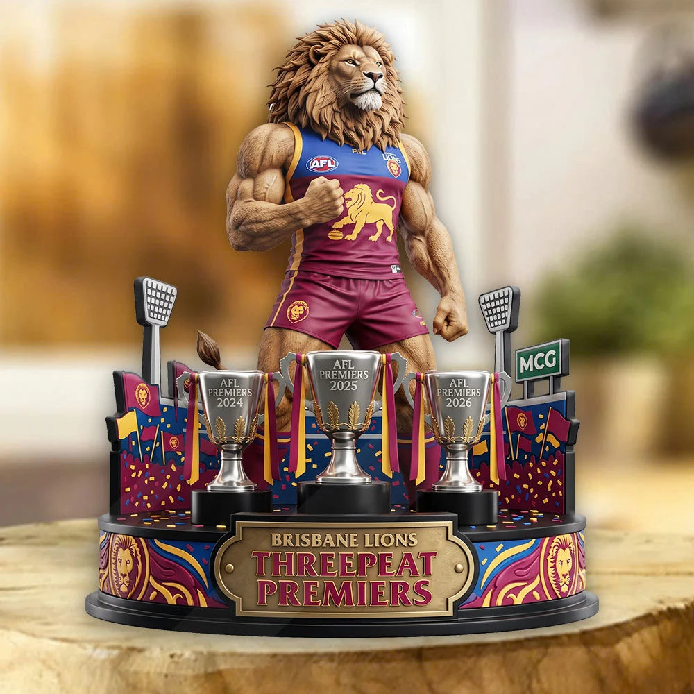 Brisbane Lions Custom Shape Acrylic Plaque – TMTHU9580