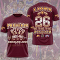 Brisbane Lions Threepeat Premiers 3D Apparel – TMTHU9627
