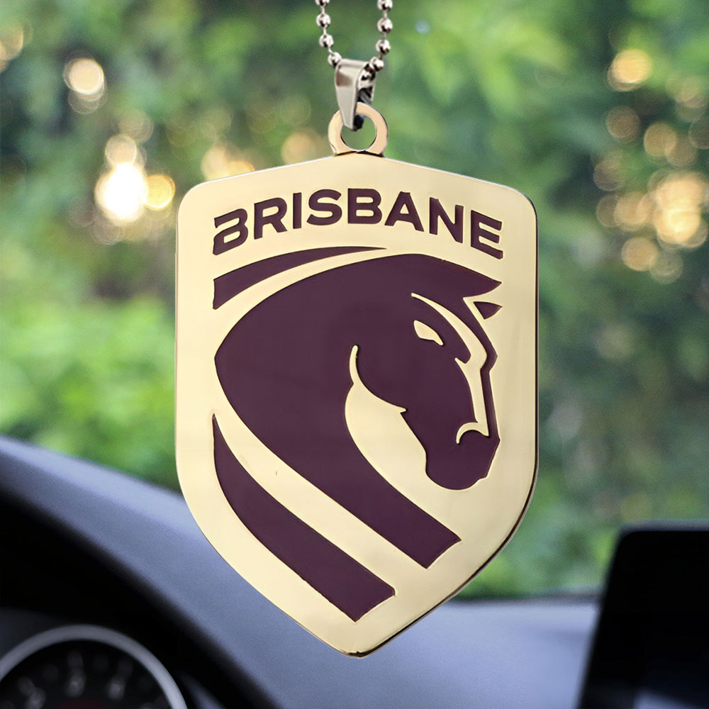 Brisbane Broncos Custom shape 2-sided Acrylic Car Ornament – TMTHU2308