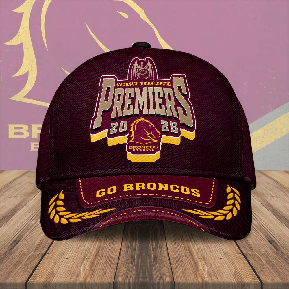Brisbane Broncos 2025 NRL Premiers Classic Cap – HOATT13709