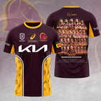 Brisbane Broncos 2025 NRL Premiers 3D Apparel – HOATT14178