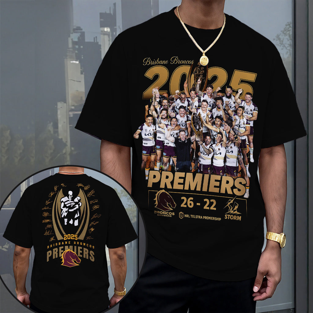 Brisbane Broncos 2025 Premiership 3D Apparel – TANTN17225