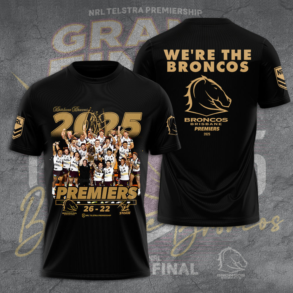 Brisbane Broncos 2025 Premiership 3D Apparel – TANTN17297
