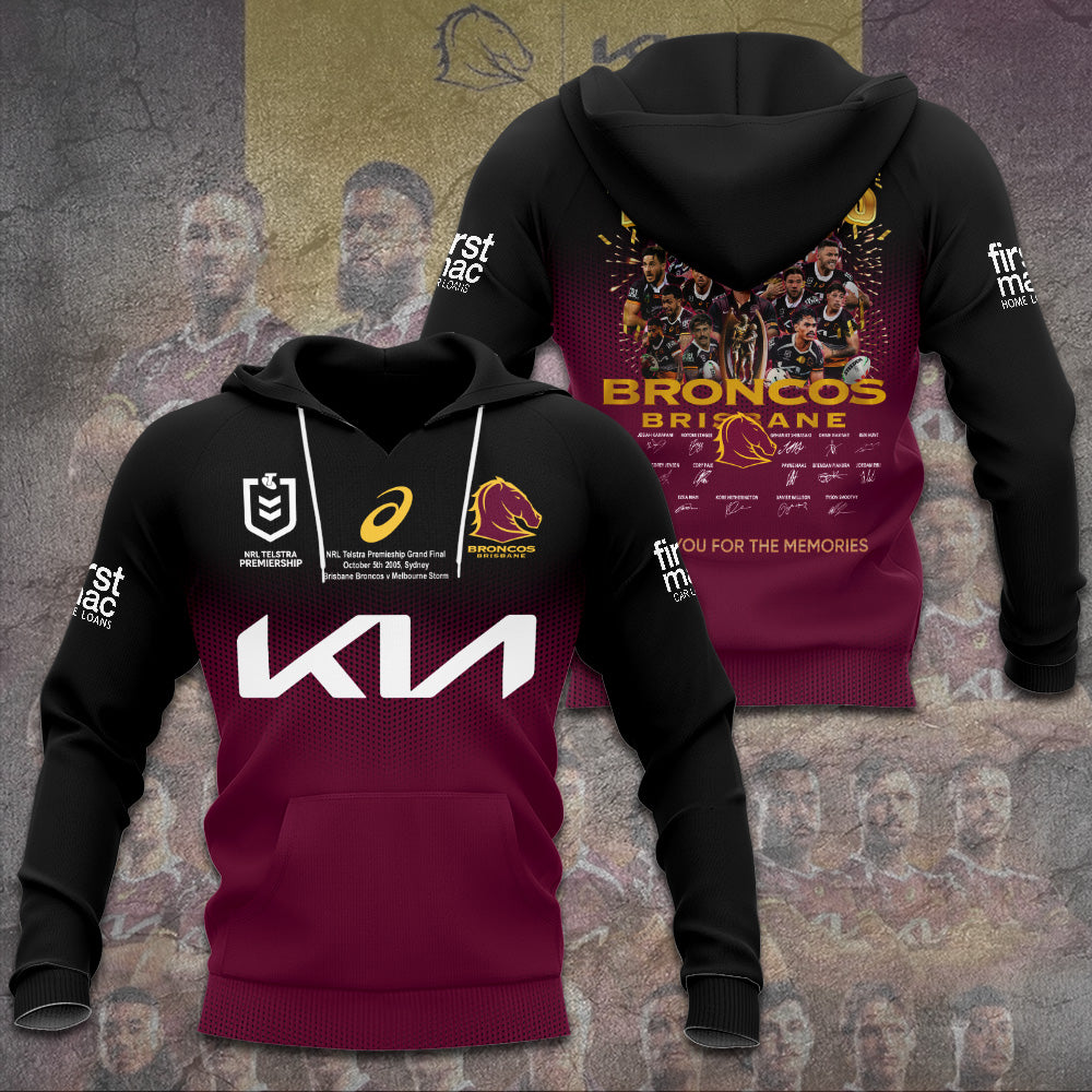 Brisbane Broncos 2025 Premiership 3D Apparel – TANTN18355