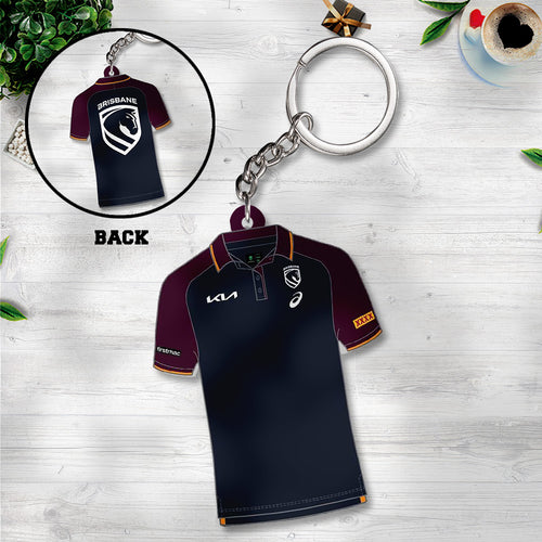 Brisbane Broncos 2026 Custom Shape 2-sided Keychain – TANTN18939