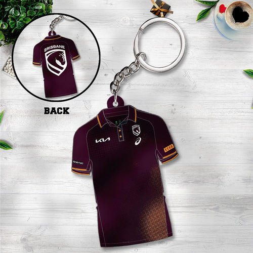 Brisbane Broncos 2026 Custom Shape 2-sided Keychain – TANTN18941