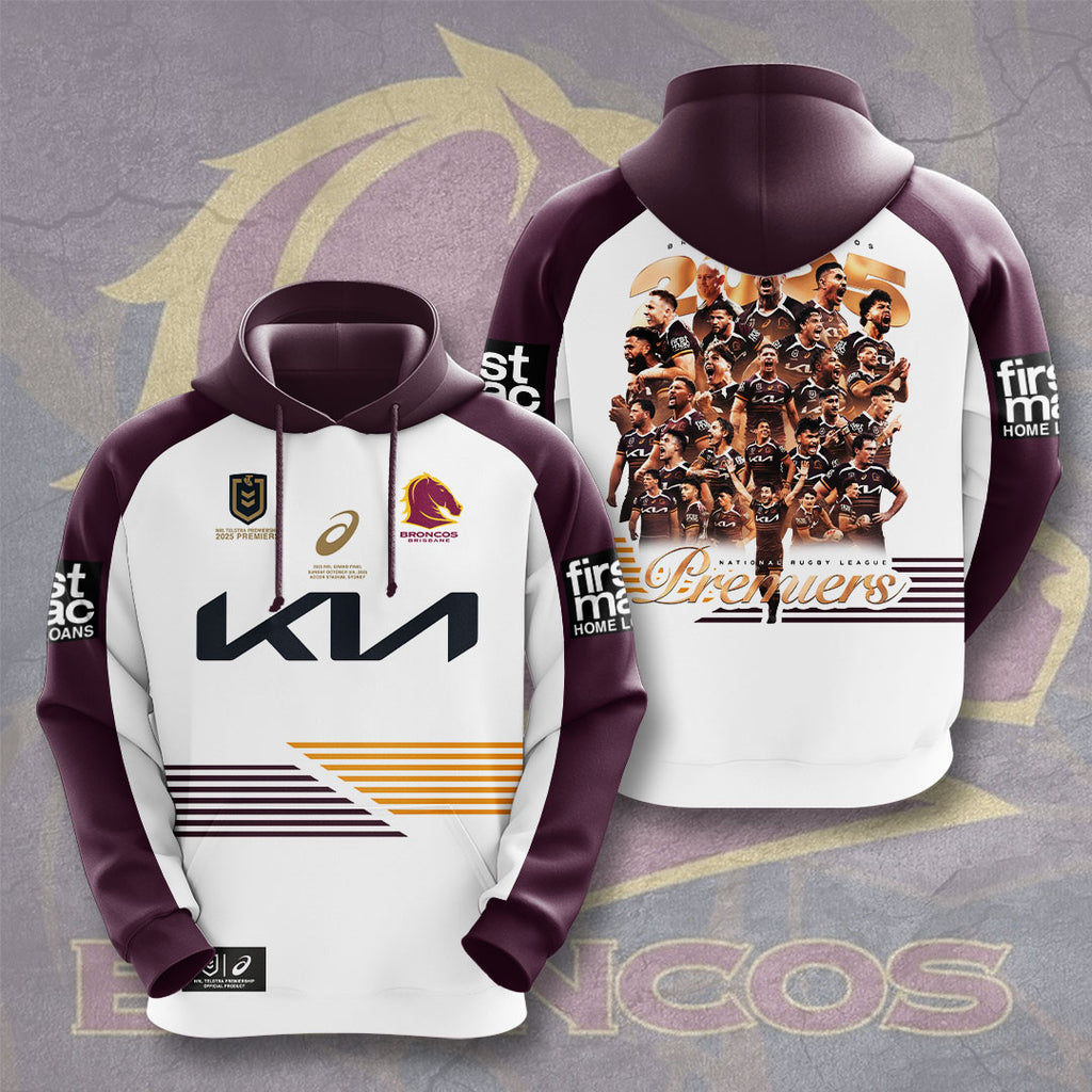 Brisbane Broncos Premiers 2025 3D Apparel – GNENEW654