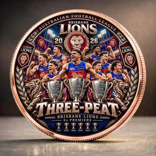 Brisbane Lions 2026 AFL Premiers Commemorative Coin – TANTN25866