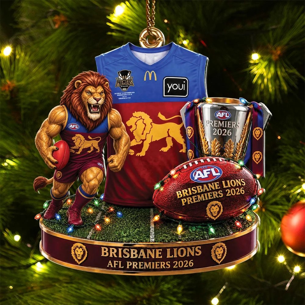 Brisbane Lions 2026 AFL Premiers Custom Shape 2-side Printed Acrylic Ornament – HOATT21547