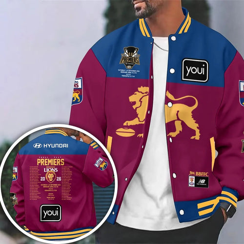Brisbane Lions 2026 AFL Premiers Varsity Jacket – HOATT21527