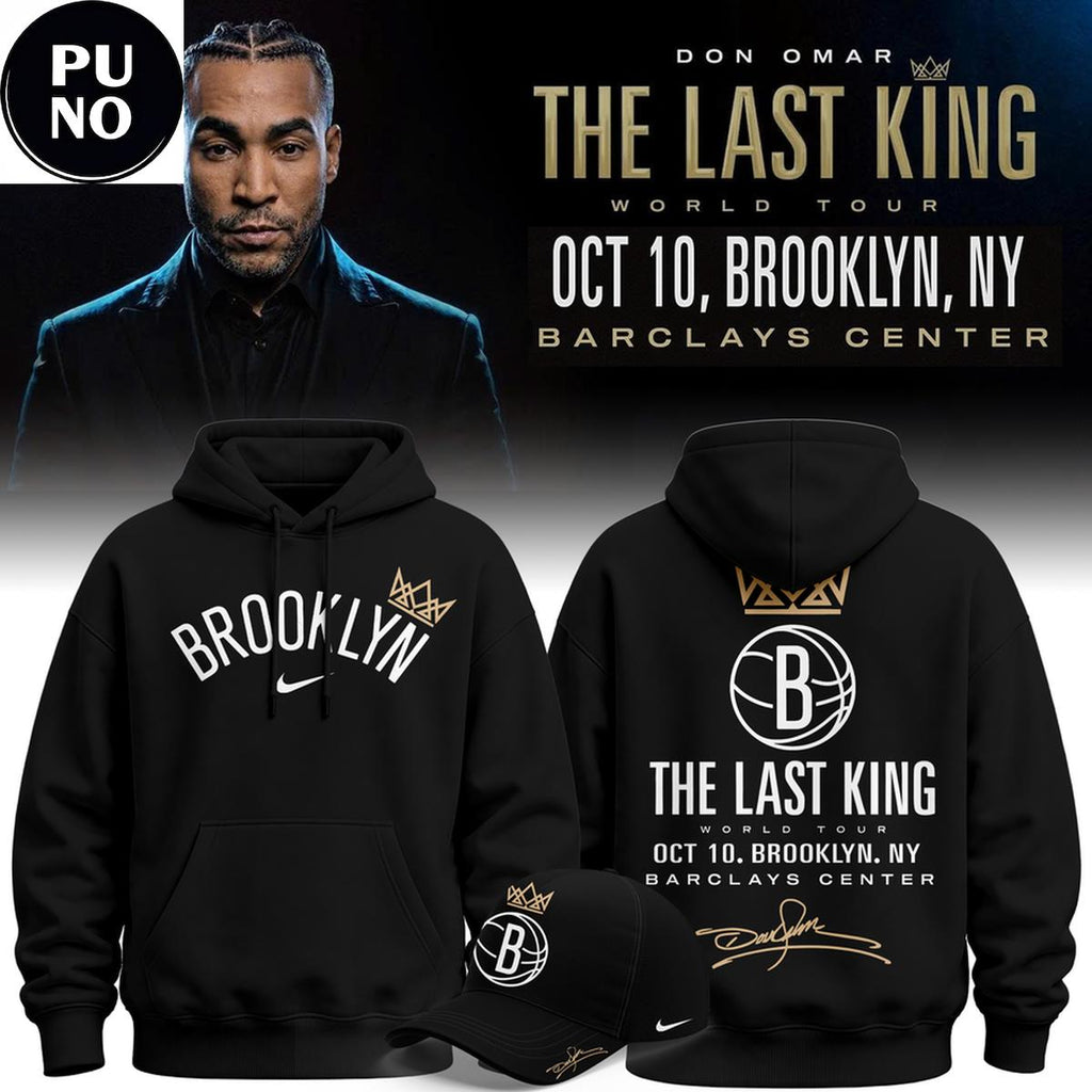 Brooklyn Nets x Don Omar The Last King World Tour 2026 Hoodie T-Shirt