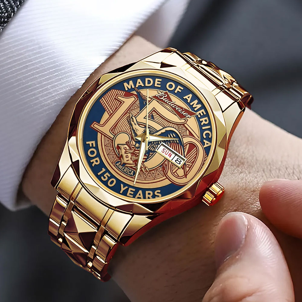 Budweiser 150th Annieversary Alloy Luxury Quartz Watch – GNE5258