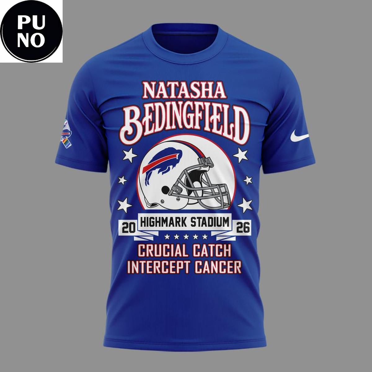 Buffalo Bills x Natasha Bedingfield 2026 Crucial Catch Intercept Cancer T-Shirt