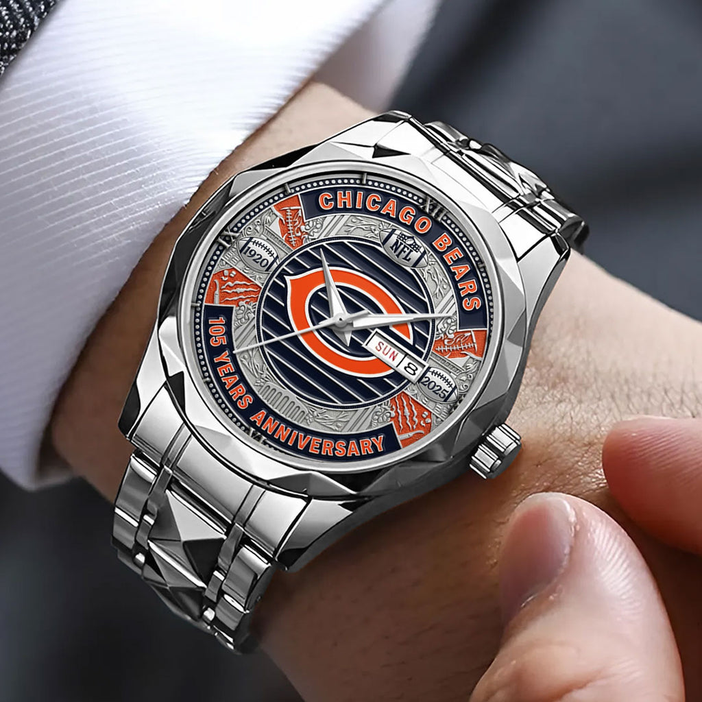 Chicago Bears 105th Anniversary 2025 Alloy Luxury Quartz Watch – TMTHU783