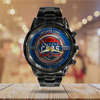 Chicago Cubs Black Stainless Steel Watch – TMTHU1197