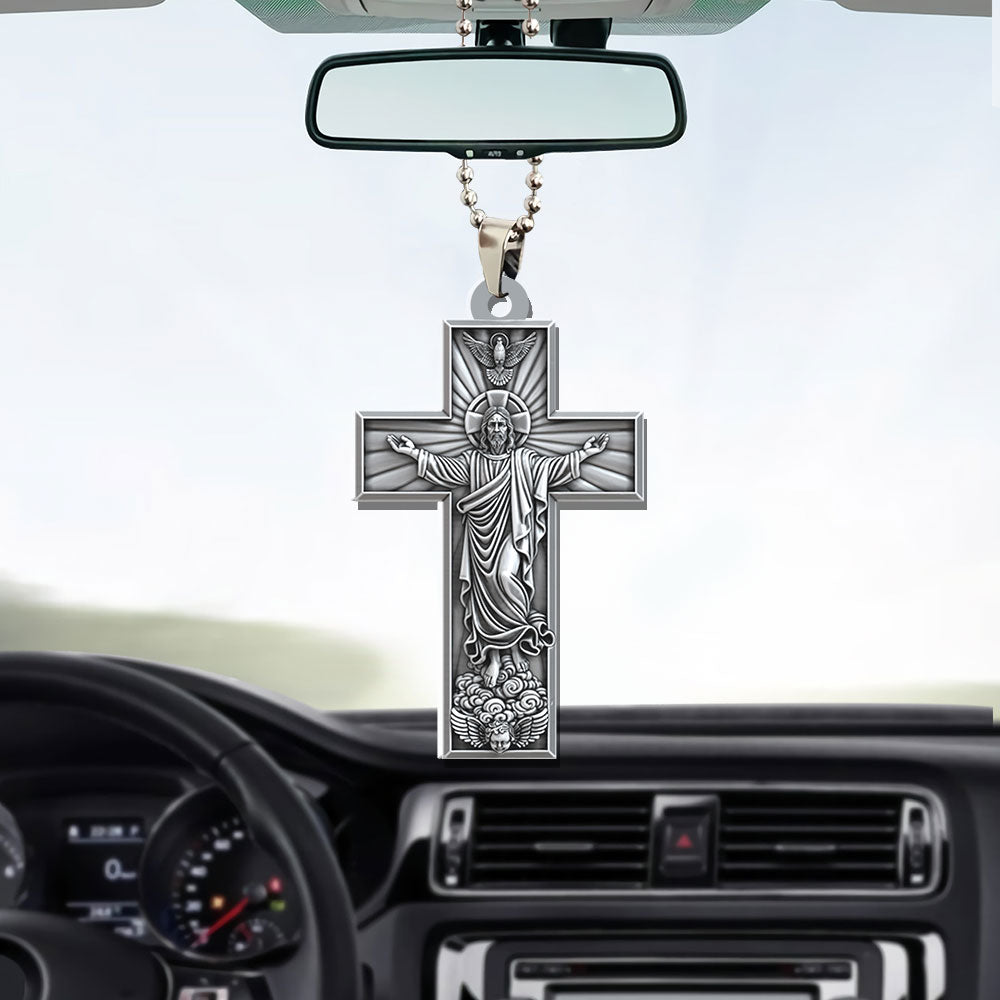 Christian Custom Shape 2-Side Printed Acrylic Car Ornament – TMTHU344