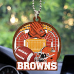 Cleveland Browns Custom shape 2-sided Acrylic Car Ornament – TMTHU771