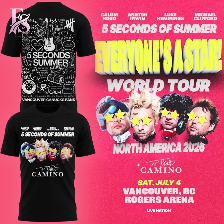 Canucks Is A Star x 5 Seconds of Summer Shirt