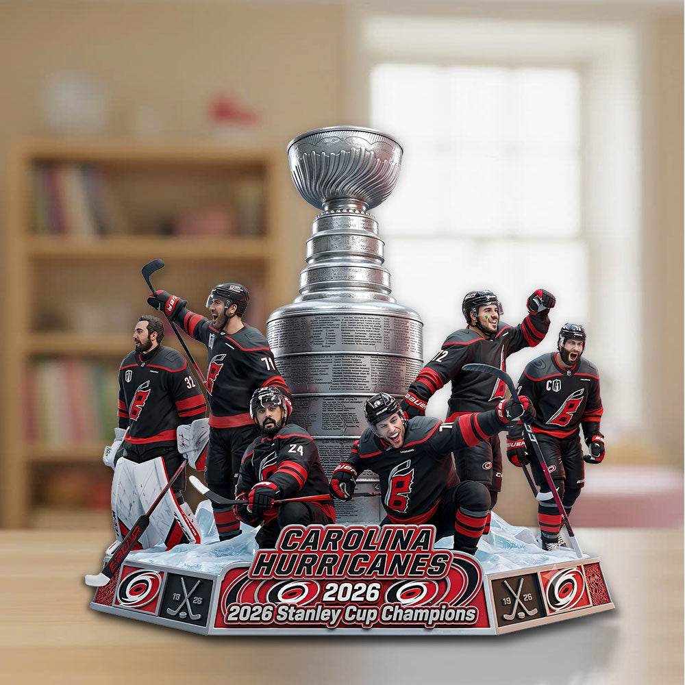Carolina Hurricanes 2026 Stanley Cup Champions Custom Shape Acrylic Plaque – TMTHU6813