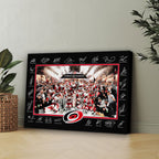 Carolina Hurricanes 2026 Stanley Cup Champions Rectangle Canvas With Inner Frame – HOATT18638