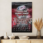 Carolina Hurricanes 2026 Stanley Cup Champions Rectangle Canvas With Inner Frame – HOATT18787