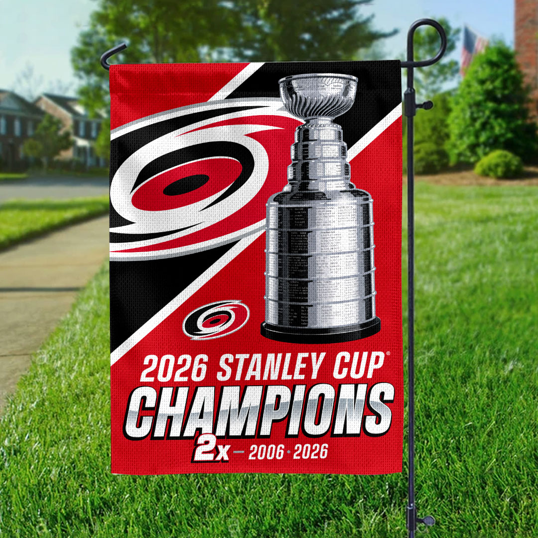 Carolina Hurricanes 2026 Stanley Cup Champions Double-side Garden Flag – HOATT18744