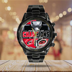 Carolina Hurricanes Black Stainless Steel Watch – GNE7091