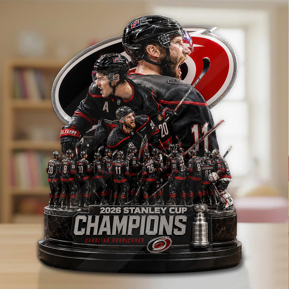 Carolina Hurricanes 2026 Stanley Cup Champions Custom Shape Acrylic Plaque – GNE7040