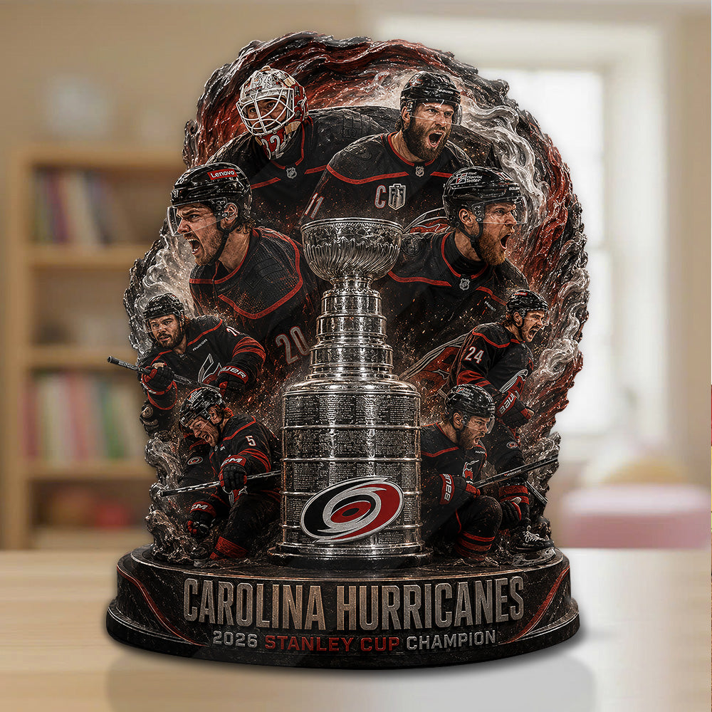 Carolina Hurricanes 2026 Stanley Cup Champions Custom Shape Acrylic Plaque – GNE7076