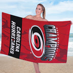 Carolina Hurricanes Stanley Cup Champions 2026 Rectangle Beach Towel – TANTN23687