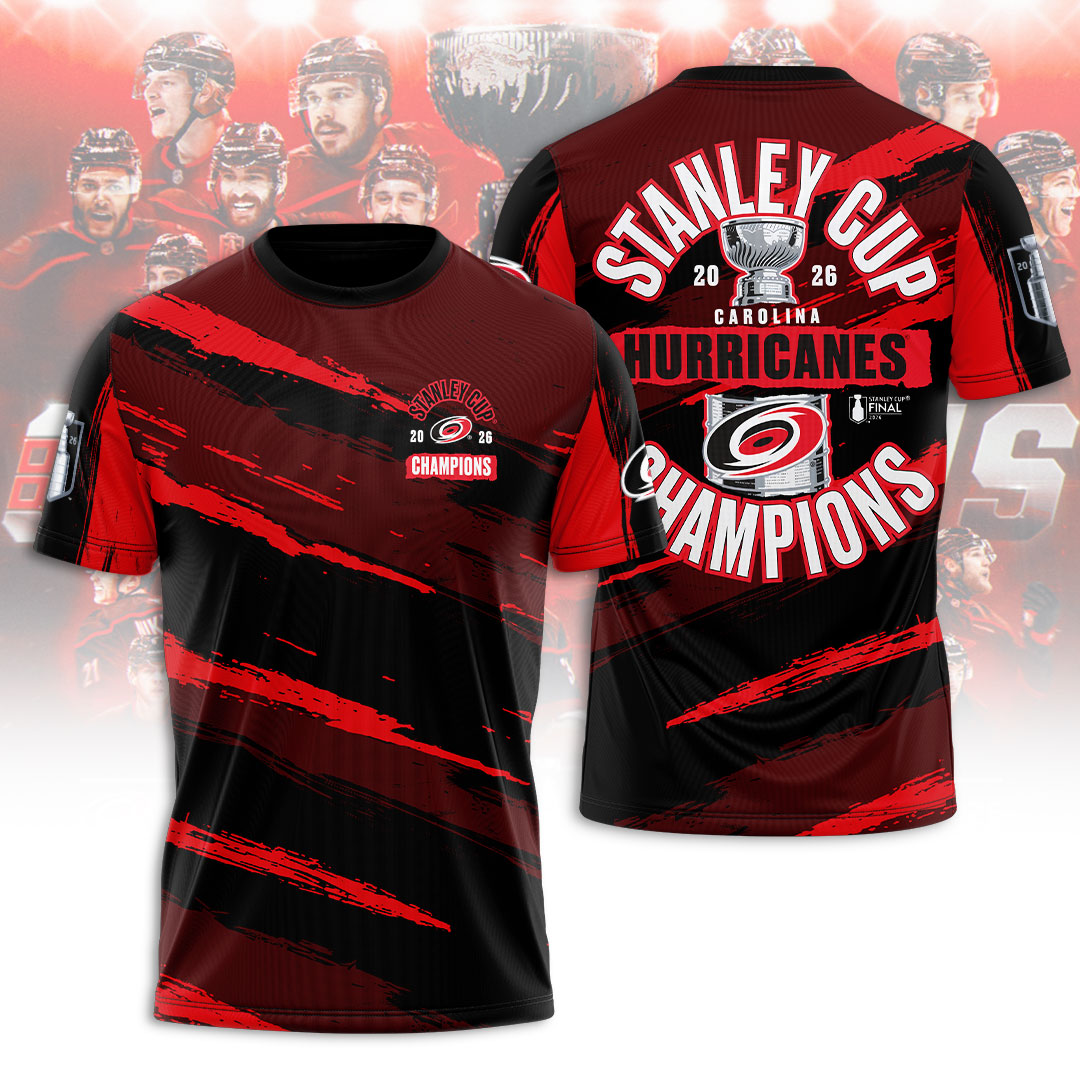 Carolina Hurricanes Stanley Cup Champions 2026 3D Apparel – TANTN23663