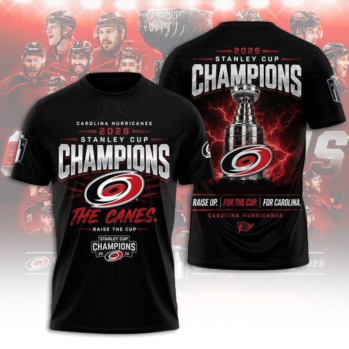 Carolina Hurricanes Stanley Cup Champions 2026 3D Apparel – TANTN23739