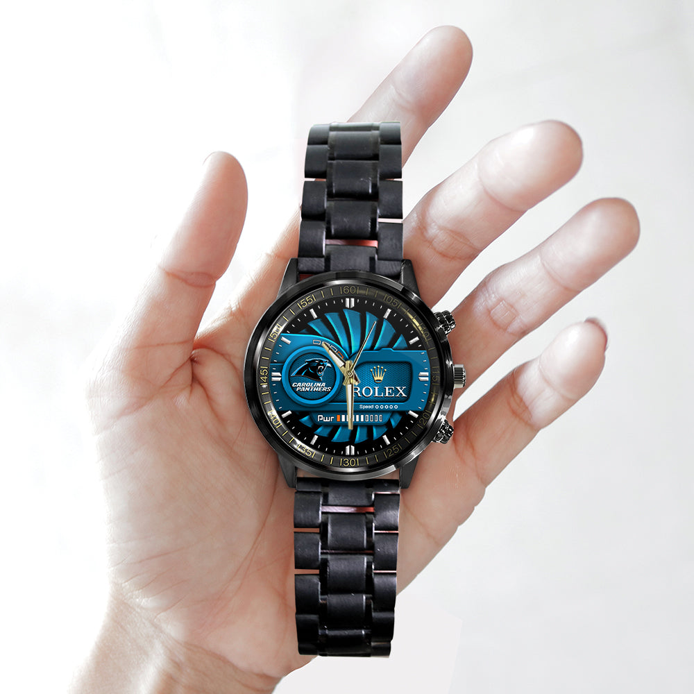 Carolina Panthers x Rolex Black Stainless Steel Watch – MAITM13127