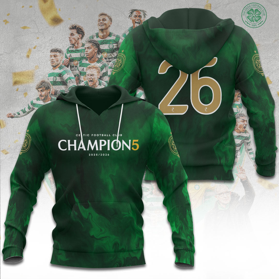 Celtic F.C. Champions 25/26 3D Apparel – TANTN22943